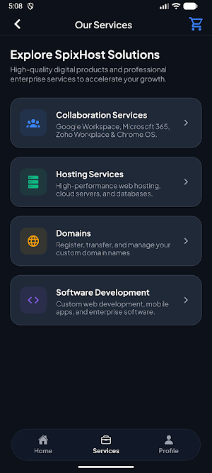 Spixhost Screenshot 2