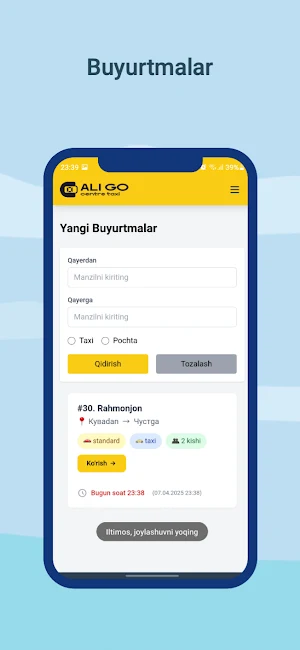 Ali GO Driver Screenshot 1