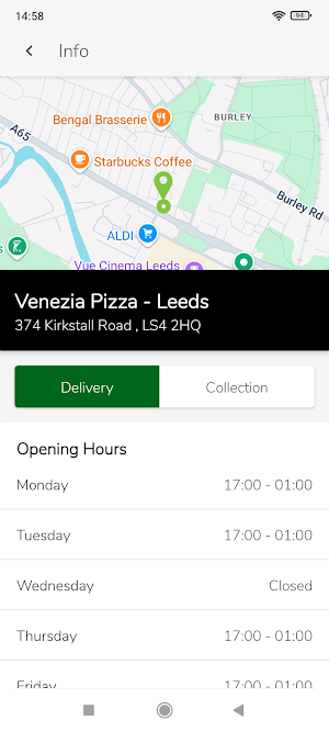 Venezia Pizza - Leeds Screenshot 1
