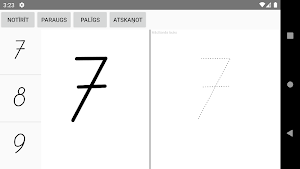 Mācies rakstīt lielos drukātos burtus un ciparus Screenshot 2