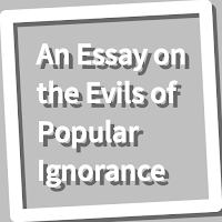Book, An Essay on the Evils of