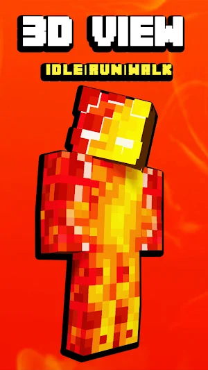 Fire Skin For Minecraft PE Screenshot 1