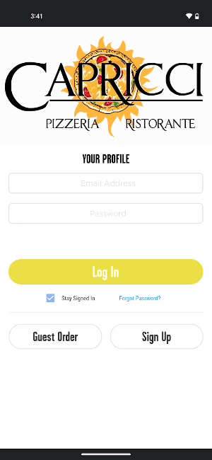 Capricci Pizza Screenshot 0