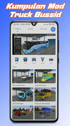 Mod Truck Canter Bussid Strobo Screenshot 1