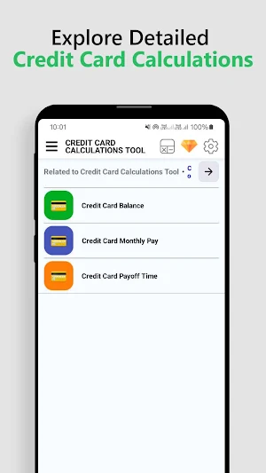 Credit Card Calculations Tool Screenshot 0