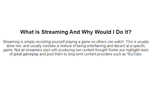 Game Streaming Guide Screenshot 0