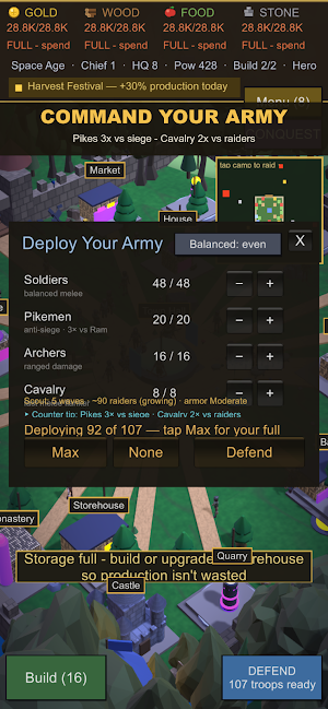 Tiny Empire: Castle Defense Screenshot 1