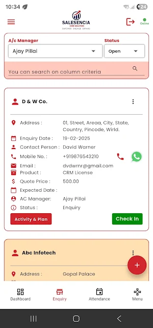 Salesencia Screenshot 3