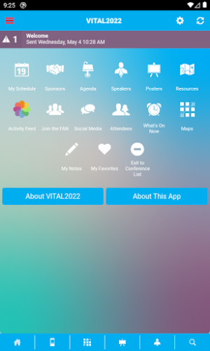 VITAL Events Screenshot 1