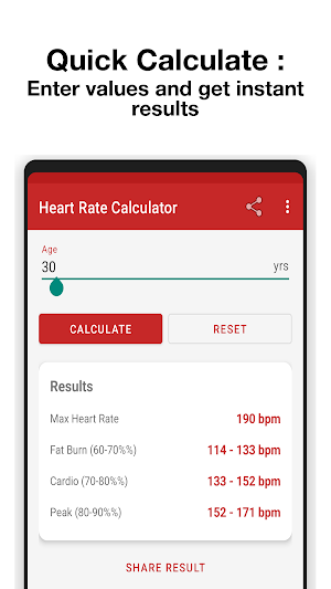 Heart Rate Calculator Screenshot 1