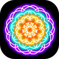 Glow Magic Doodle kaleidoscope