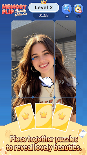 Memory Flip: Beauty Mosaic Screenshot 2