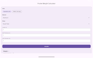 Pocket Weight Calculator Screenshot 1