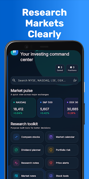 Stocks: Track & Research Watch Screenshot 0