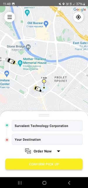 Global taxi Screenshot 1