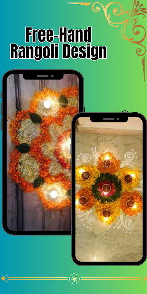 Latest & Simple Rangoli Design Screenshot 2