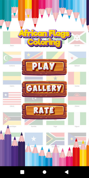 African Flags : Coloring Screenshot 0