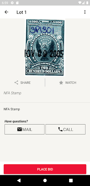 NFA AUCTIONS Screenshot 3