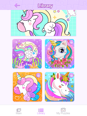 Unicorn Glitter Jigsaw Puzzles Screenshot 1