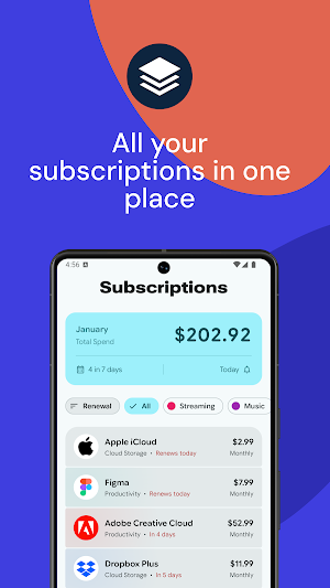 Subtrak - Subscription Tracker Screenshot 0