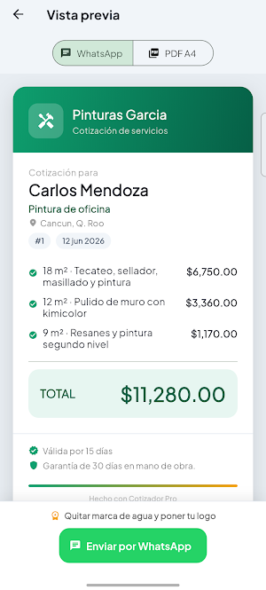 Cotizador Pro: Presupuestos Screenshot 0