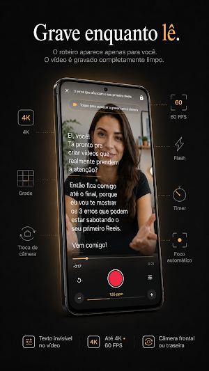 Teleprompter Grave sem decorar Screenshot 1