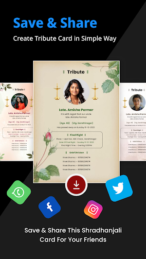 Shradhanjali RIP Card Maker Screenshot 0