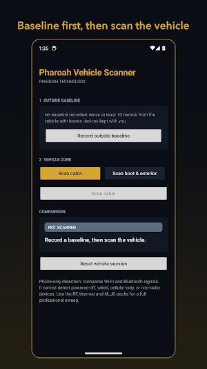Pharoah Vehicle Scanner Screenshot 1