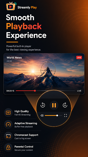 Streamly Play: IPTV Player Screenshot 1