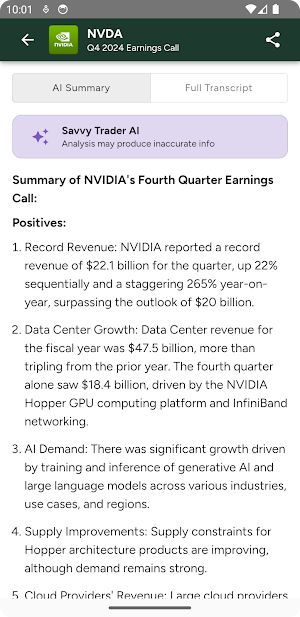 Earnings Hub and Calendar Screenshot 2