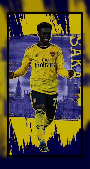 Bukayo Saka Wallpaper HD Screenshot 2
