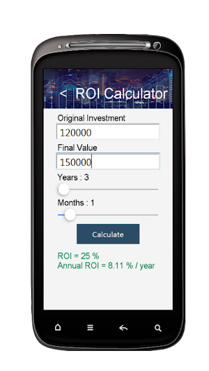 ROI Calculator Screenshot 0