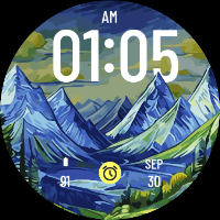 Blue Mountain Watch Face