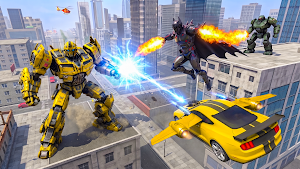 Flying Robot Hero:City Fighter Screenshot 3