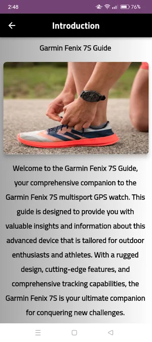 garmin fenix 7s guide Screenshot 1