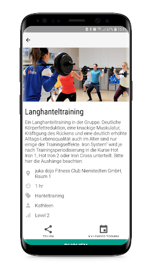 Juka Dojo Fitnessclub Screenshot 1