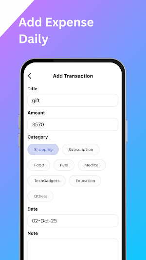 Expense Organizer Screenshot 2