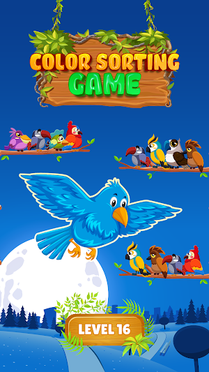 Birdy Sort: Color Sort Puzzle Screenshot 1