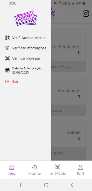 Center Tickets Recepcionista Screenshot 2