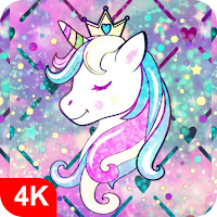 Glitter Unicorn Wallpaper HD