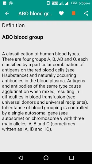 Biology Dictionary Screenshot 2