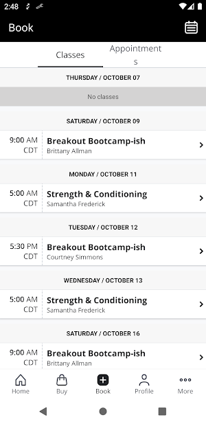 Breakout Lifestyle Fitness Screenshot 1
