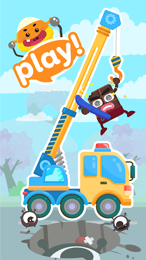 CandyBots Cars & Trucks🚓Vehicles Kids Puzzle Game Screenshot 0