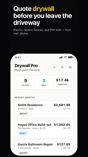 Drywall Pro: Quote & Estimate Screenshot 0