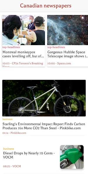 Canadian Newspapers Screenshot 3
