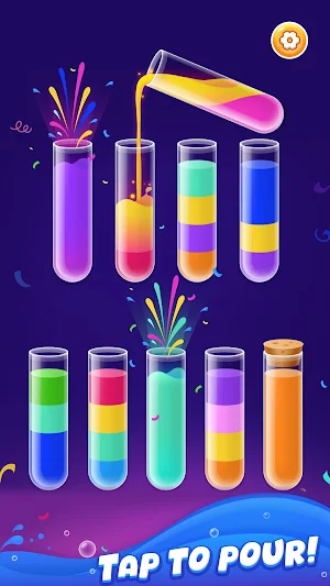 Water Hue Sort: Flow Challenge Screenshot 1