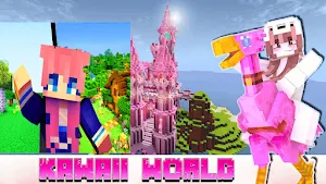 Kawaii World mod for Minecraft Screenshot 0