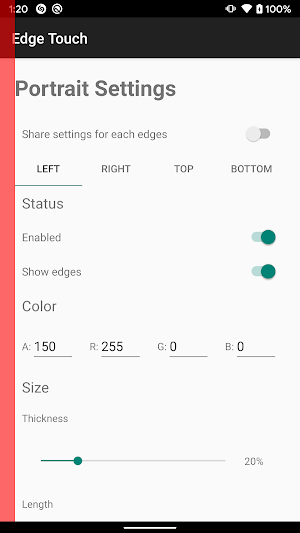 Edge Touch Screenshot 0