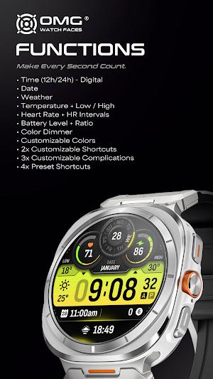 OMG 433 - Active Digital Watch Screenshot 1