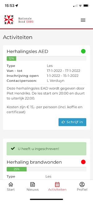Nationale Bond app Screenshot 2